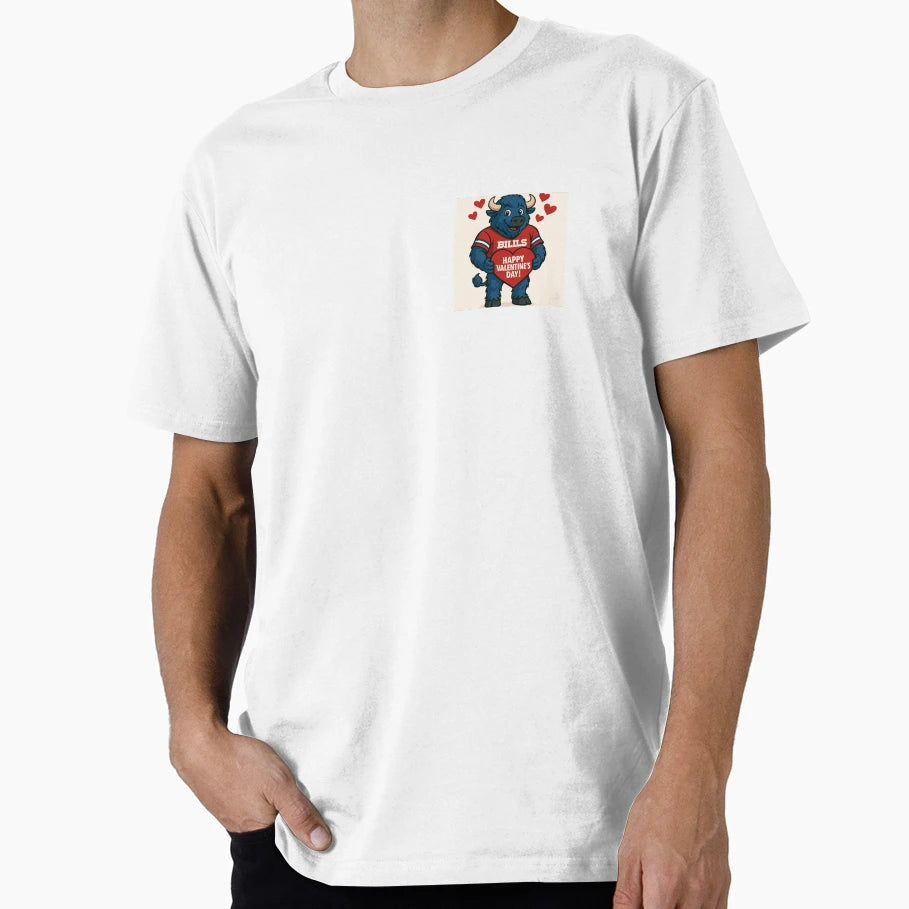 Buffalo Bills Happy Valentines Day T-Shirt - Streetwear Style for Adults - T-Shirt, Sweatshirt, Hoodie