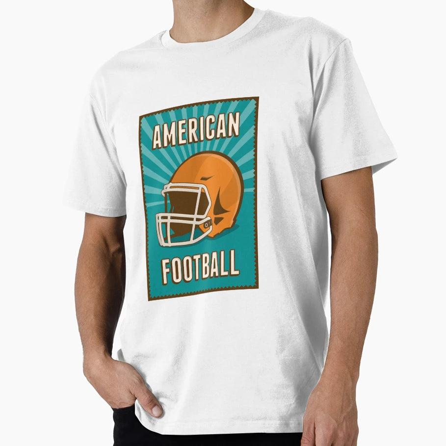 American Football Helmet T-Shirt - Custom Art Print for Adults - T-Shirt, Sweatshirt, Hoodie