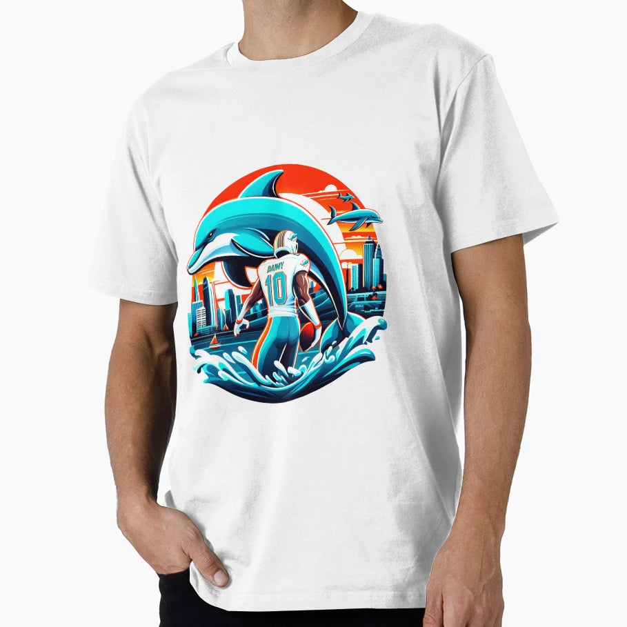 Miami Game And Dolphins 3 T-Shirt - Graphic Print for Adults - T-Shirt, Sweatshirt, Hoodie