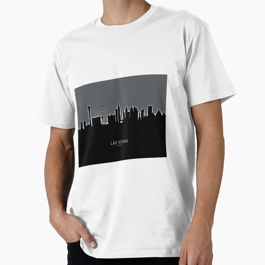 Las Vegas Nevada Skyline T-Shirt - Trendy Graphic Men Women - T-Shirt, Sweatshirt, Hoodie