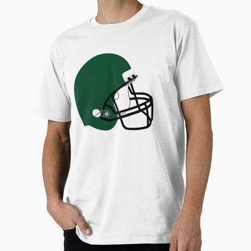 Green Football Helmet T-Shirt - Trendy Graphic Unisex - T-Shirt, Sweatshirt, Hoodie