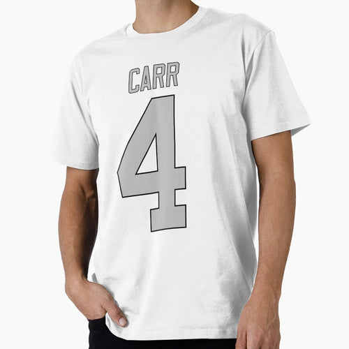 Raiders Derek Carr 4 T-Shirt - Fun Novelty Design Unisex - T-Shirt, Sweatshirt, Hoodie