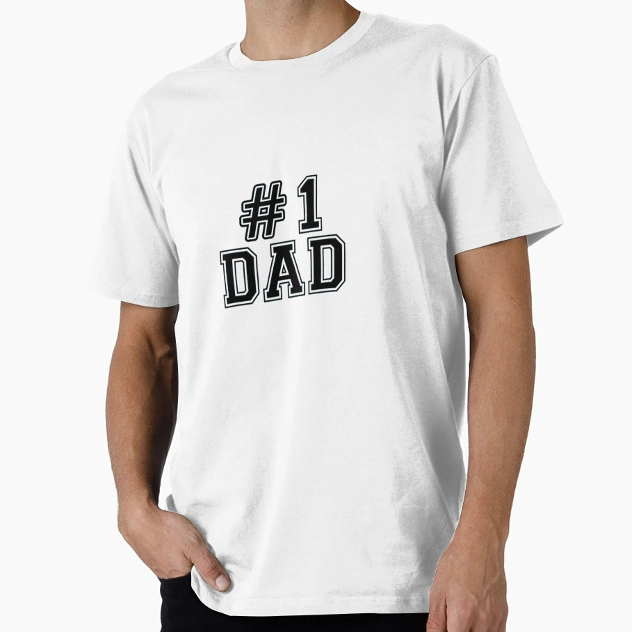 Dad Number 1 T-Shirt - Aesthetic Graphic Unisex - T-Shirt, Sweatshirt, Hoodie