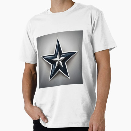 Bold 3D Navy Star Emblem T-Shirt - Trendy Graphic Unisex - T-Shirt, Sweatshirt, Hoodie
