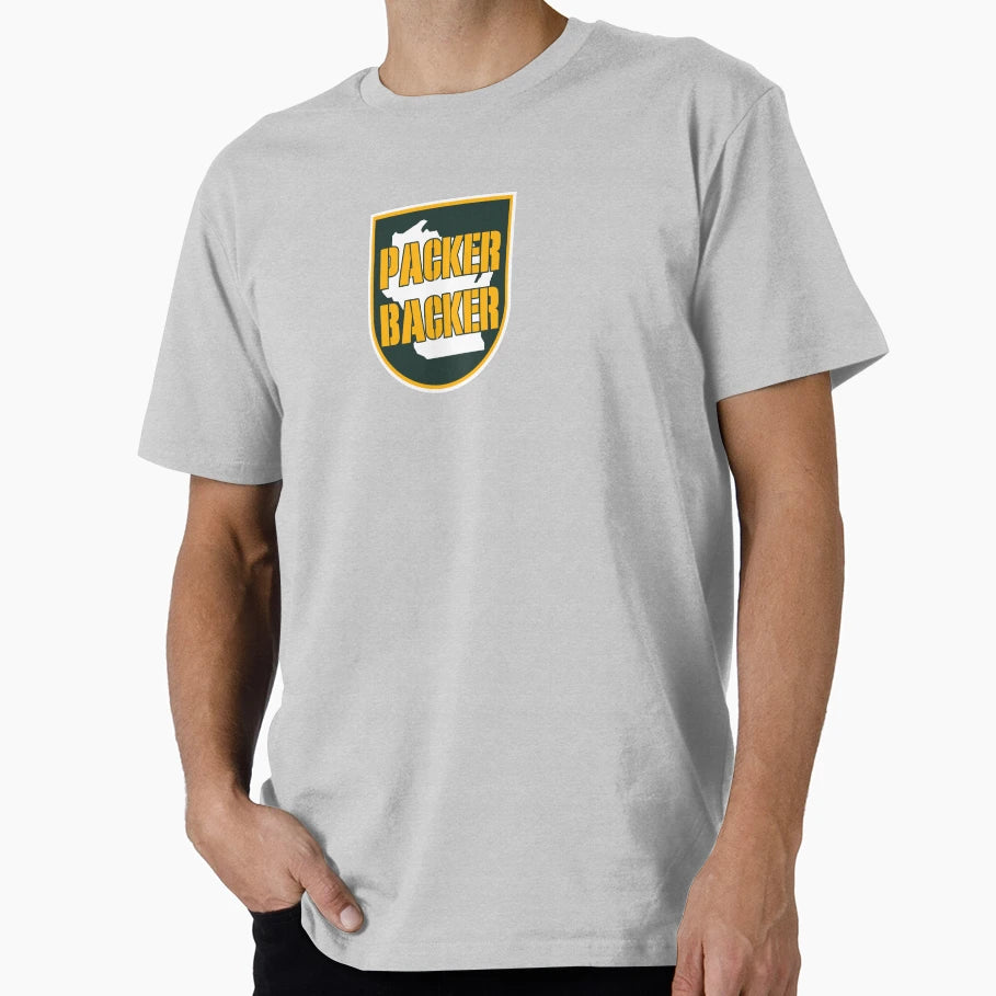 Packer Backer Green Bay T-Shirt - Custom Art Print Unisex - T-Shirt, Sweatshirt, Hoodie