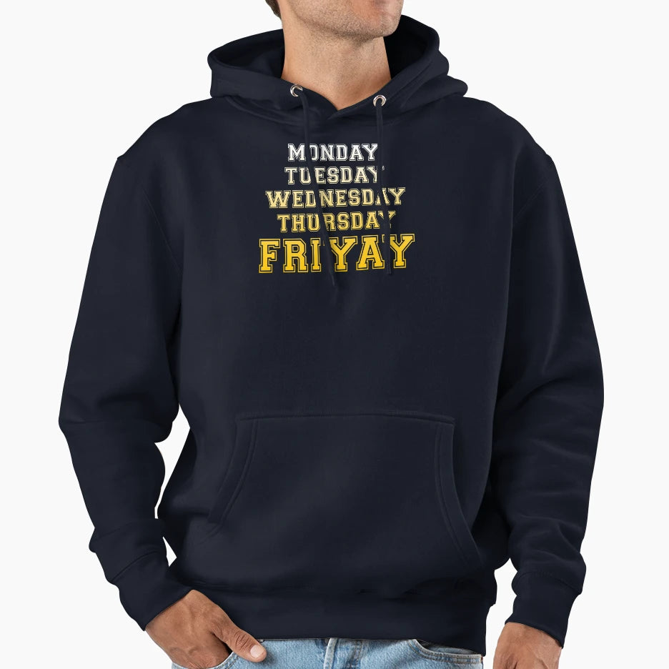 Tgif Friyay Hoodie - Fun Novelty Design for Adults - T-Shirt, Sweatshirt, Hoodie