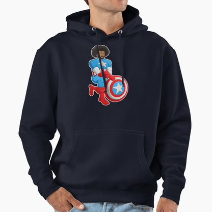 Kaeptain America Hoodie - Custom Art Print for Adults - T-Shirt, Sweatshirt, Hoodie