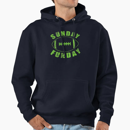Sunday Funday Football Hoodie - Minimalist Print Unisex - T-Shirt, Sweatshirt, Hoodie