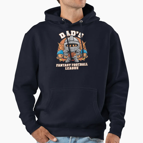 Dads Fantasy Football League Kawaii Hoodie - Casual Everyday Wear Men Women - T-Shirt, Sweatshirt, Hoodie