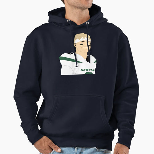 Football Smiling Zach Wilson Best Hoodie - Fun Novelty Design for Adults - T-Shirt, Sweatshirt, Hoodie