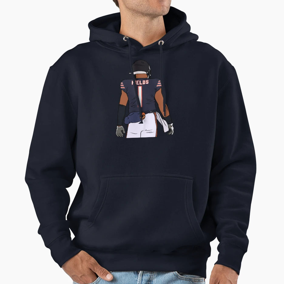 Justin Fields Back To Hoodie - Aesthetic Graphic Men Women - T-Shirt, Sweatshirt, Hoodie