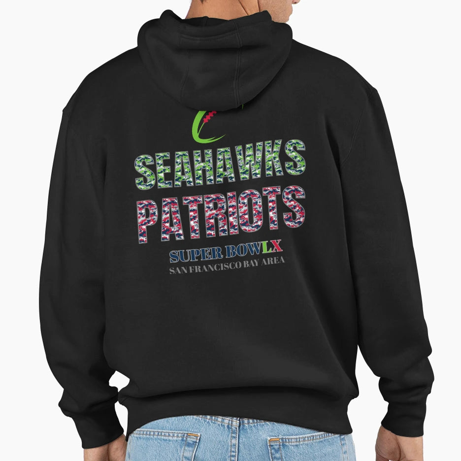 Super Bowl Lx Hoodie - Streetwear Style for Adults - T-Shirt, Sweatshirt, Hoodie
