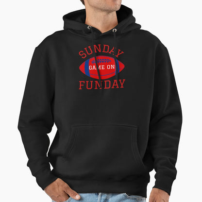 Sunday Fun Day Hoodie - Fun Novelty Design for Adults - T-Shirt, Sweatshirt, Hoodie