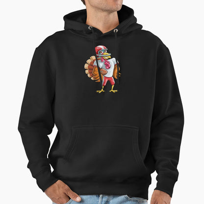 Thanksgiving Turkey Football Hoodie - Aesthetic Graphic for Adults - T-Shirt, Sweatshirt, Hoodie