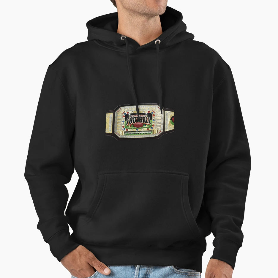 Fantasy Football Championship Belt Hoodie - Graphic Print for Adults - T-Shirt, Sweatshirt, Hoodie