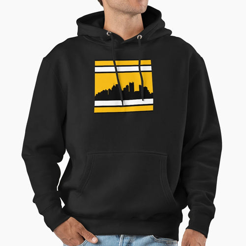 Steelers Home Stripe Hoodie - Aesthetic Graphic for Adults - T-Shirt, Sweatshirt, Hoodie