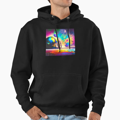 Splatter Helmet Hoodie - Trendy Graphic for Adults - T-Shirt, Sweatshirt, Hoodie