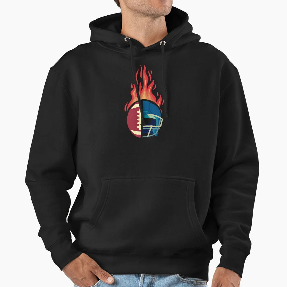 Funny Fathers Day American Football Helmet Hoodie - Novelty Apparel Unisex - T-Shirt, Sweatshirt, Hoodie