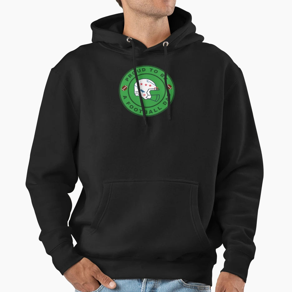 Proud To Be Football Dad Hoodie - Custom Art Print for Adults - T-Shirt, Sweatshirt, Hoodie