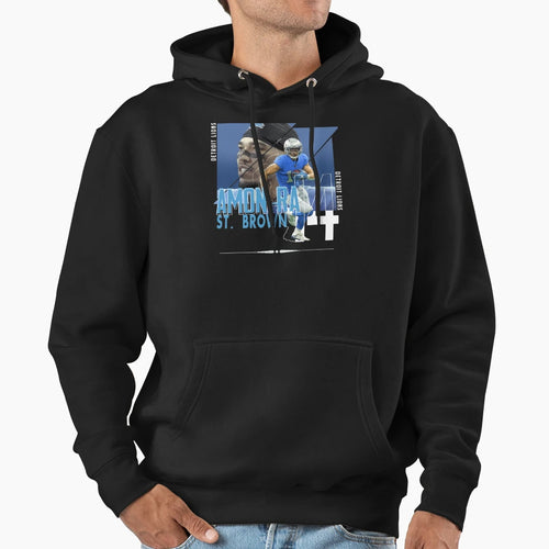 Detroit Football Amon Ra St Brown Hoodie - Aesthetic Graphic Men Women - T-Shirt, Sweatshirt, Hoodie
