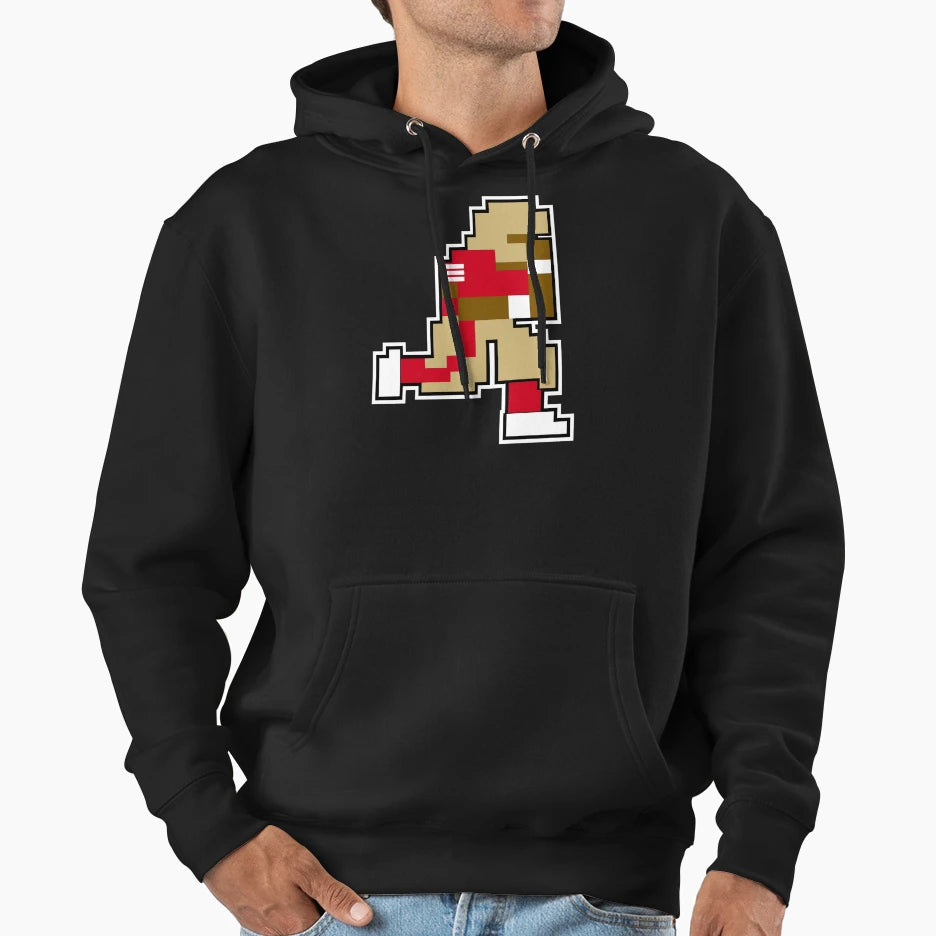Tecmo Bowl S F 8 Bit San Francisco Hoodie - Unique Graphic Unisex - T-Shirt, Sweatshirt, Hoodie