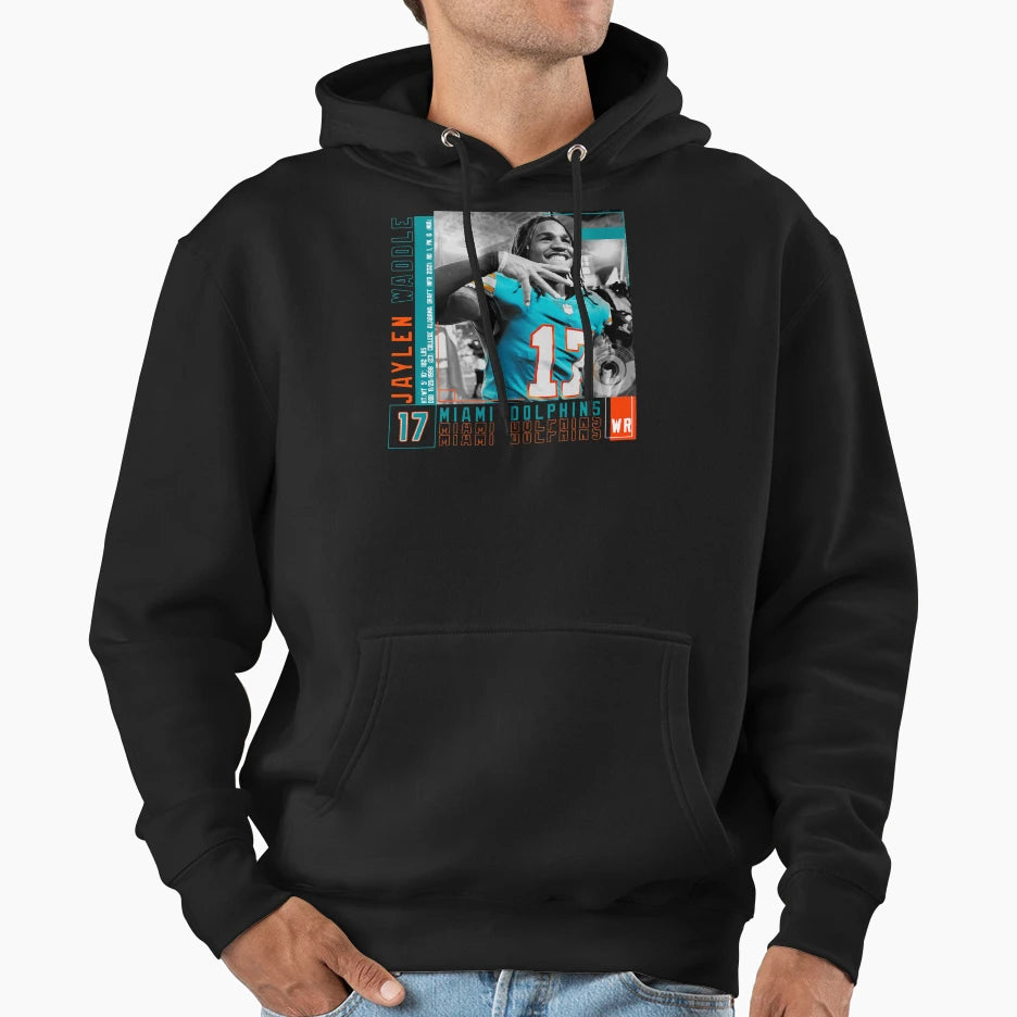 Jaylen Waddle Football Edit Tapestries Hoodie - Trendy Graphic for Adults - T-Shirt, Sweatshirt, Hoodie