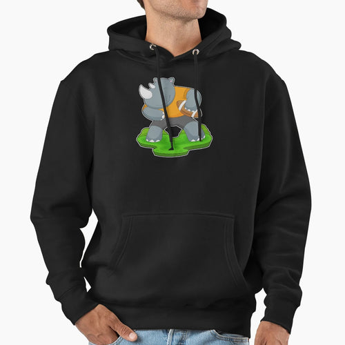 Rhino American Football Hoodie - Trendy Graphic Men Women - T-Shirt, Sweatshirt, Hoodie