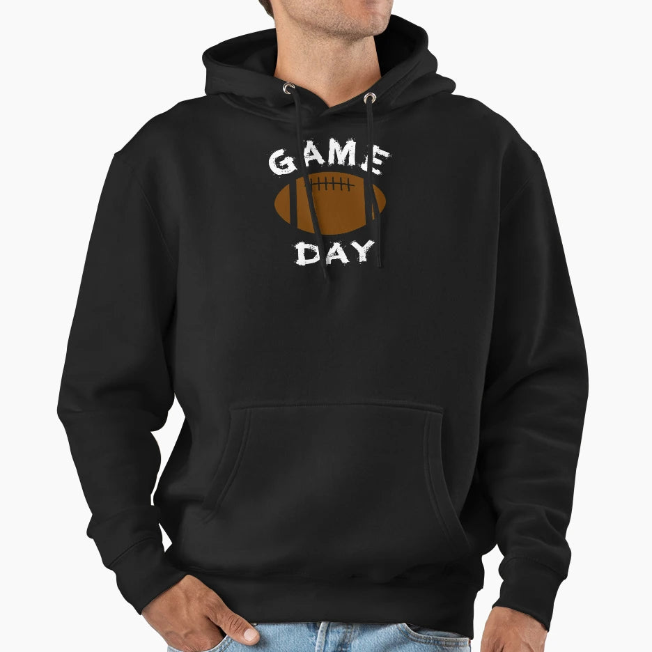 Game Day American Football Lover Sports Fan Hoodie - Trendy Graphic Unisex - T-Shirt, Sweatshirt, Hoodie