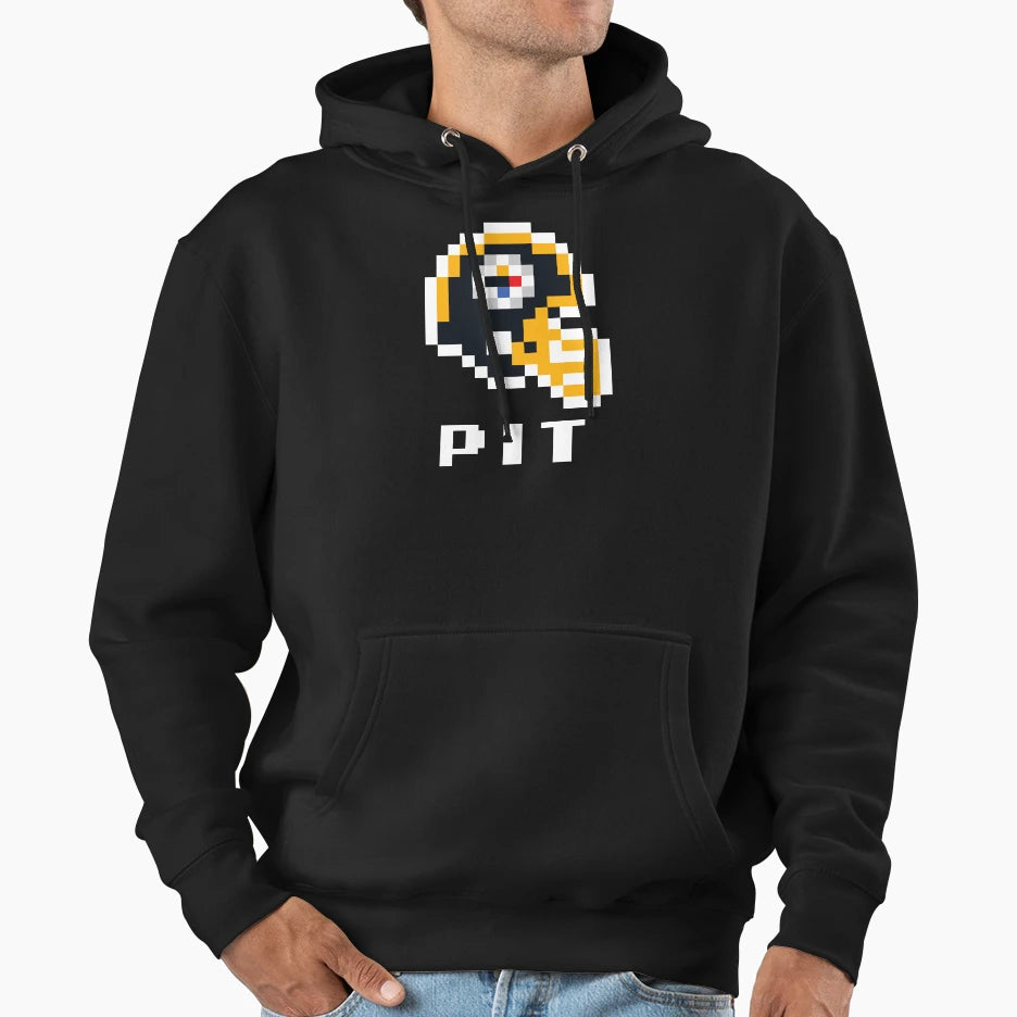 Pittsburgh Steelers Tecmo Super Hoodie - Casual Everyday Wear for Adults - T-Shirt, Sweatshirt, Hoodie