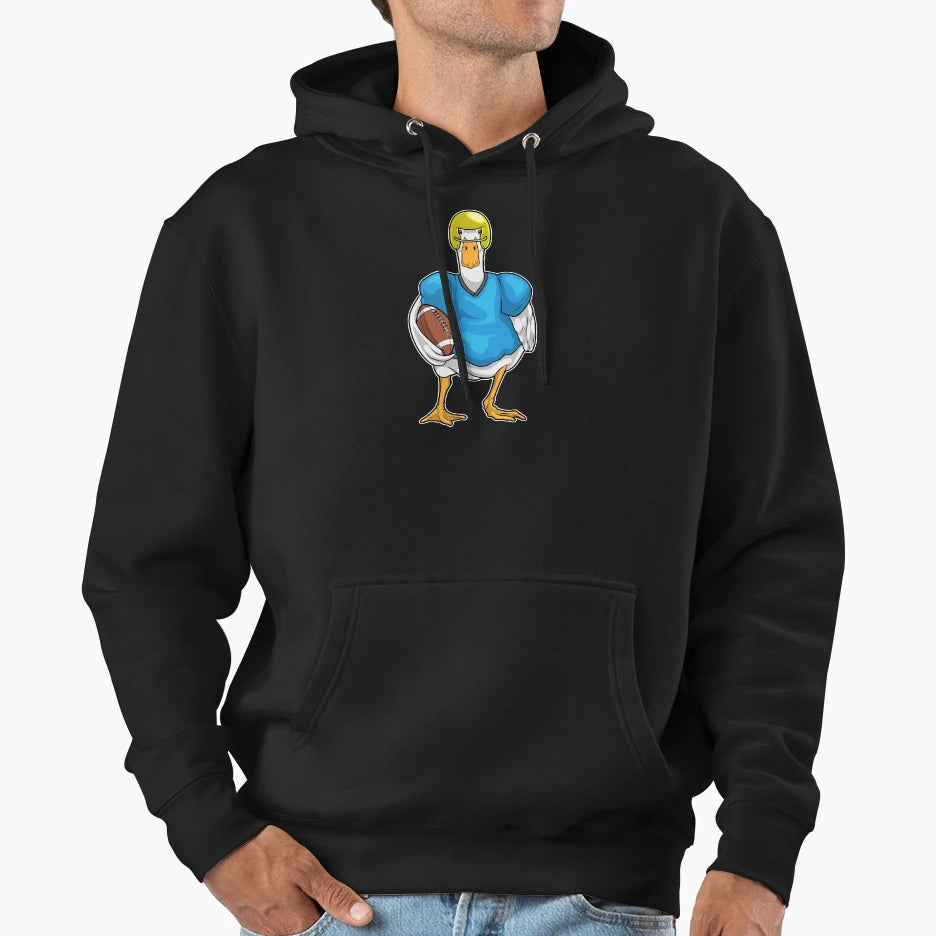 Duck American Football Helmet Hoodie - Custom Art Print Unisex - T-Shirt, Sweatshirt, Hoodie