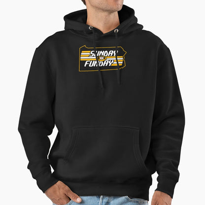 Pittsburgh Pro Football Sunday Fun Fan Hoodie - Novelty Apparel Men Women - T-Shirt, Sweatshirt, Hoodie