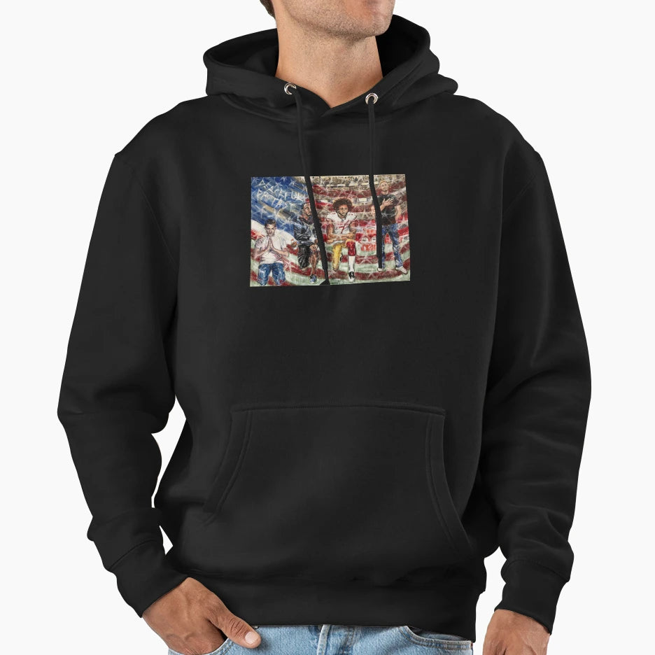 Peaceful Protest Hoodie - Streetwear Style Men Women - T-Shirt, Sweatshirt, Hoodie