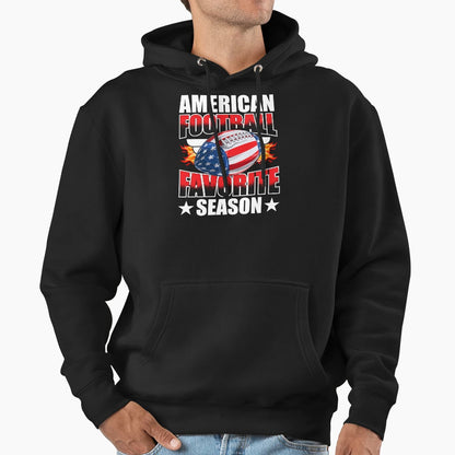 American Football Favorite Season T-Shirt - Aesthetic Graphic for Adults - T-Shirt, Sweatshirt, Hoodie