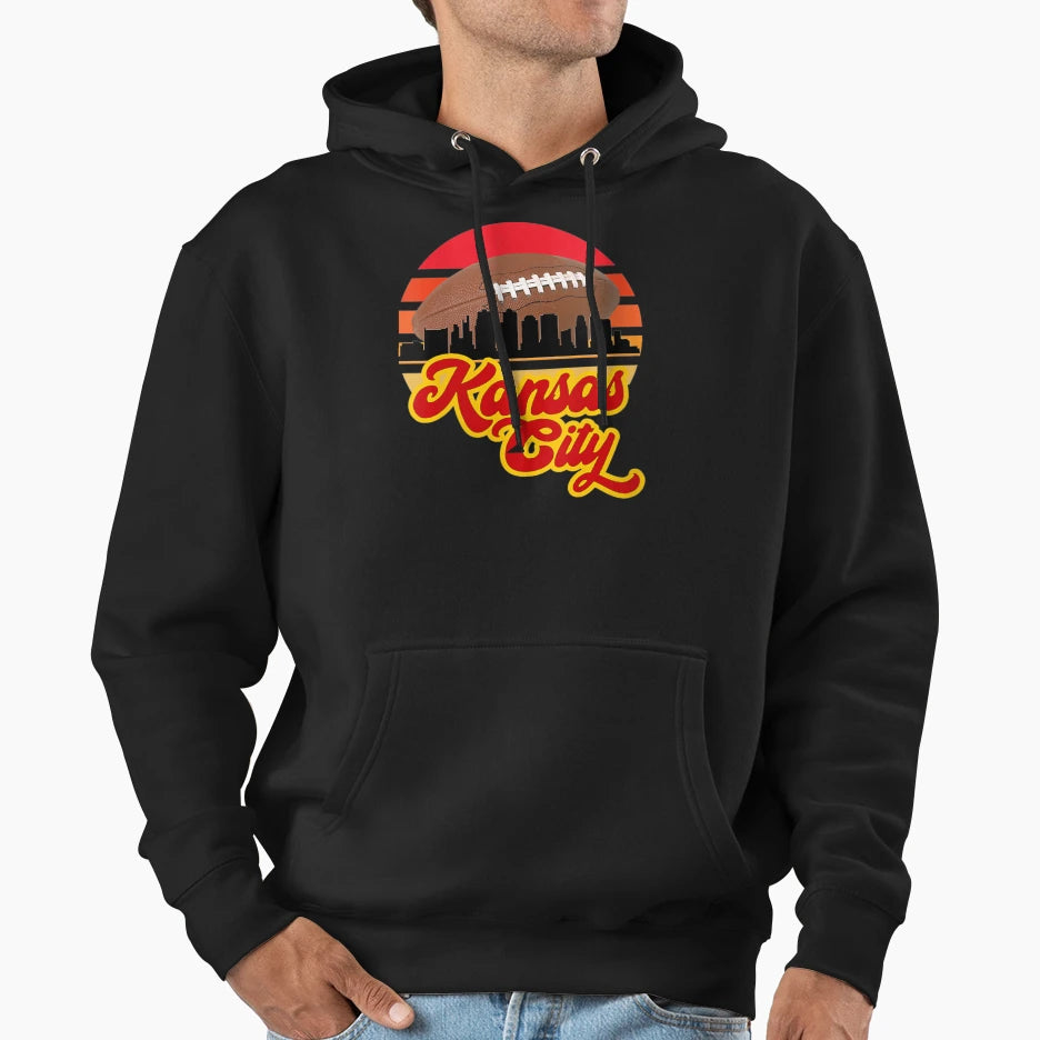 Kc Moon 87 Kansas City Football Hoodie - Casual Everyday Wear Men Women - T-Shirt, Sweatshirt, Hoodie