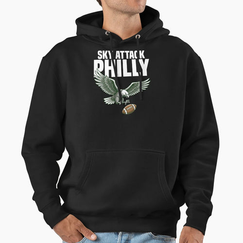 Philadelphia Sky Attack Philadelphia Hoodie - Custom Art Print Men Women - T-Shirt, Sweatshirt, Hoodie