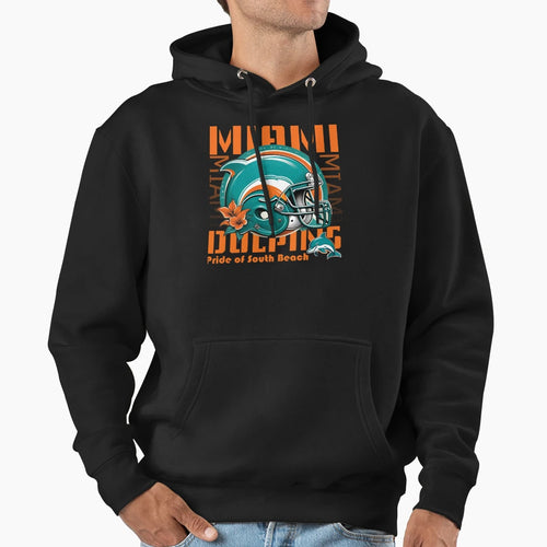 Art Miami Dolphins Hoodie - Fun Novelty Design for Adults - T-Shirt, Sweatshirt, Hoodie