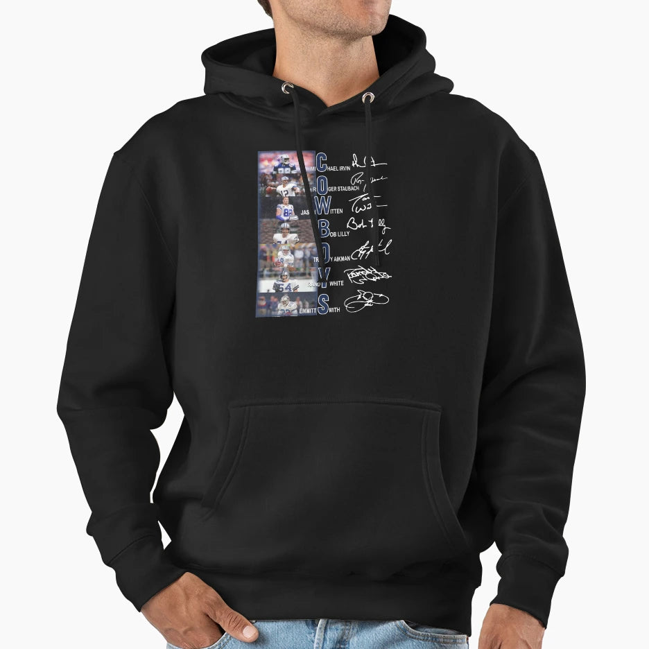 Cowboys Michael Irvin Roger Staubach Hoodie - Trendy Graphic Unisex - T-Shirt, Sweatshirt, Hoodie