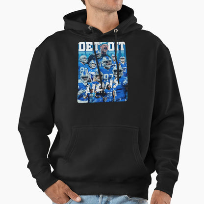 Detroit Lions Hoodie - Streetwear Style for Adults - T-Shirt, Sweatshirt, Hoodie