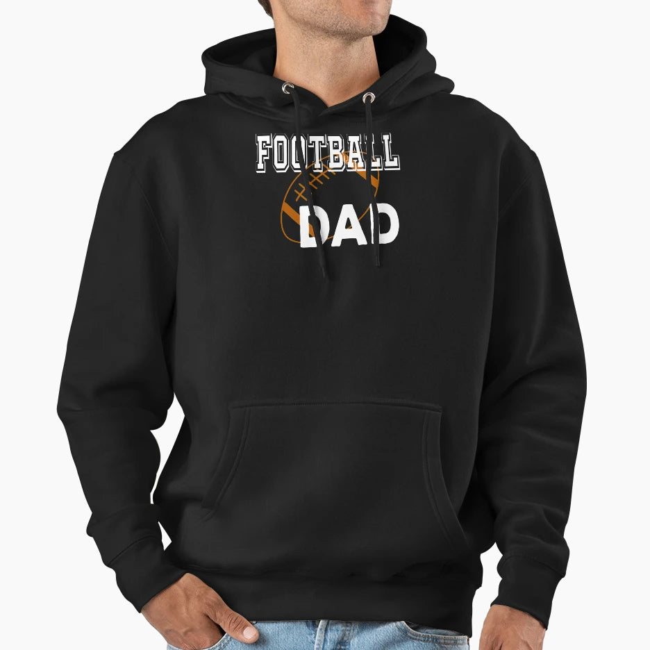 Football Dad American Football Lover Hoodie - Unique Graphic for Adults - T-Shirt, Sweatshirt, Hoodie