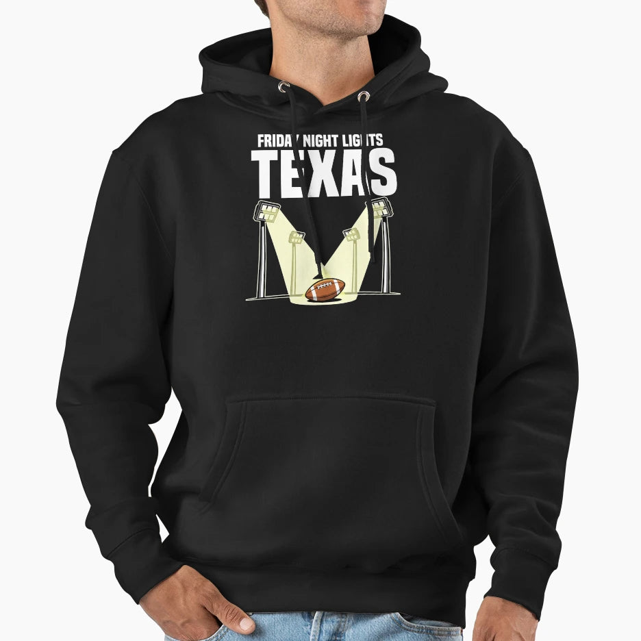 Texas Friday Night Lights Hoodie - Casual Everyday Wear for Adults - T-Shirt, Sweatshirt, Hoodie