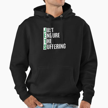 Just Endure Suffering Hoodie - Minimalist Print Unisex - T-Shirt, Sweatshirt, Hoodie
