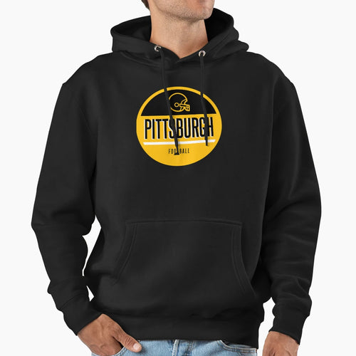 Pittsburgh Football Hoodie - Novelty Apparel for Adults - T-Shirt, Sweatshirt, Hoodie