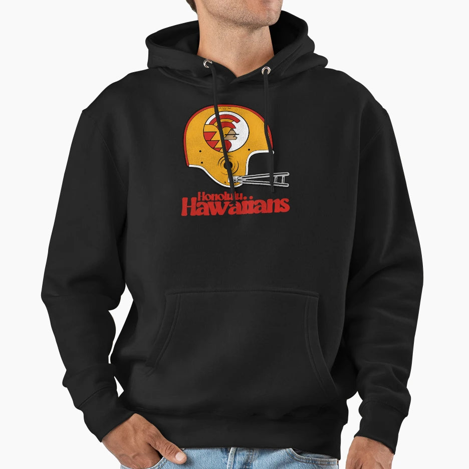 Defunct Honolulu Hawaiians Football Hoodie - Novelty Apparel for Adults - T-Shirt, Sweatshirt, Hoodie