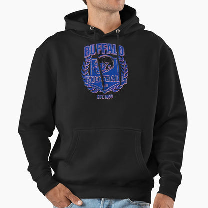 Buffalo Football Team Est 1959 Sports Hoodie - Trendy Graphic Men Women - T-Shirt, Sweatshirt, Hoodie