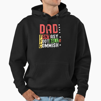 Husband Dad Fantasy Football Commish Hoodie - Streetwear Style Men Women - T-Shirt, Sweatshirt, Hoodie