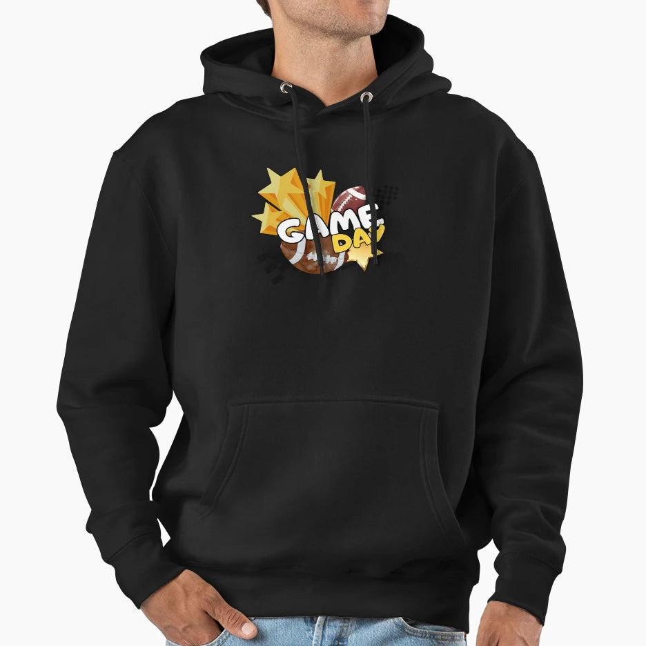Game Day Football Fun Hoodie - Casual Everyday Wear for Adults - T-Shirt, Sweatshirt, Hoodie