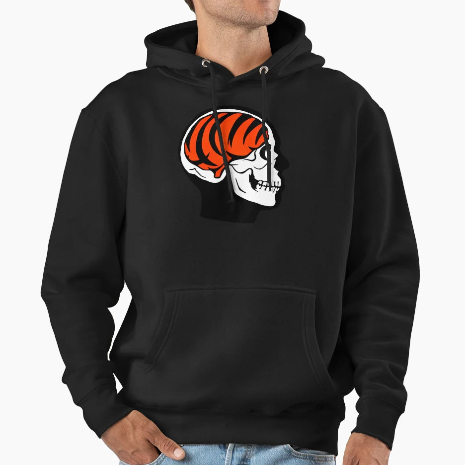 Bengal Brain V4 Hoodie - Fun Novelty Design Men Women - T-Shirt, Sweatshirt, Hoodie