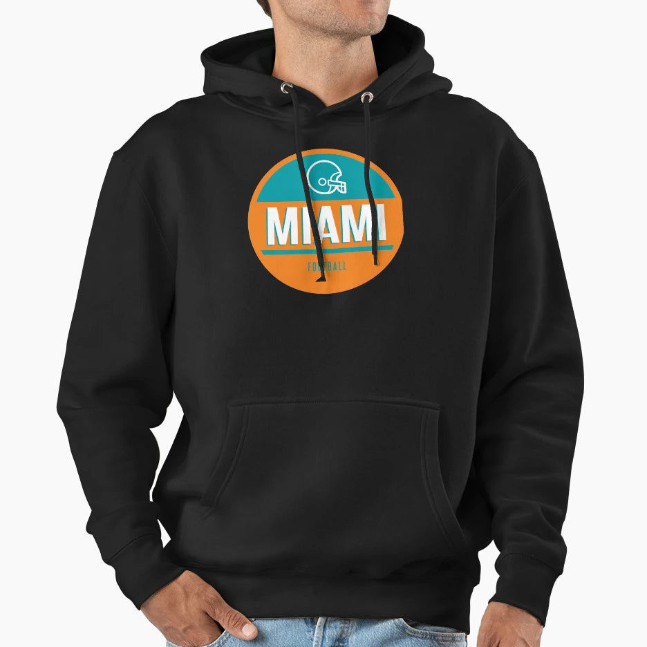 Football Miami Dolphins Hoodie - Unique Graphic for Adults - T-Shirt, Sweatshirt, Hoodie