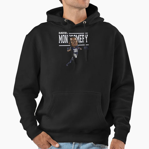 David Montgomery Cartoon Hoodie - Aesthetic Graphic Unisex - T-Shirt, Sweatshirt, Hoodie
