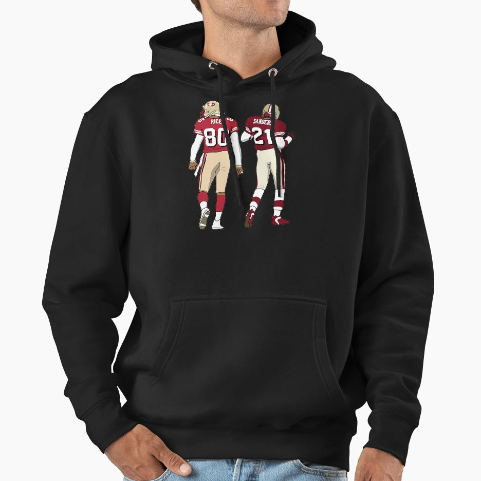 Deion Sanders Jerry Rice Hoodie - Streetwear Style Unisex - T-Shirt, Sweatshirt, Hoodie